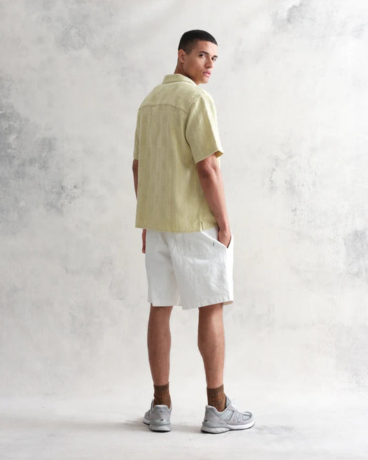 CHEMISE VERT ANIS patchwork