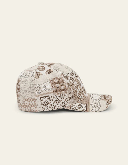 LES DEUX patchwork jacquard baseball cap