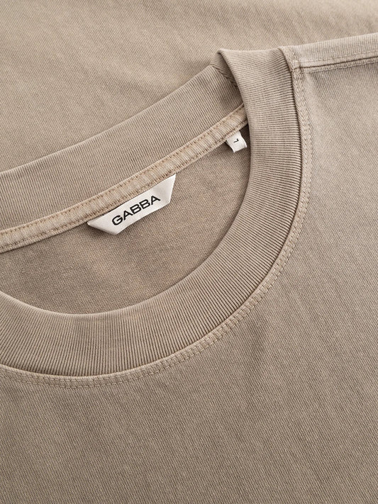 T-SHIRT BOXY - sable