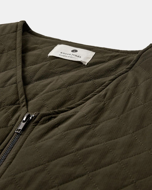 VESTE SANS MANCHES - khaki