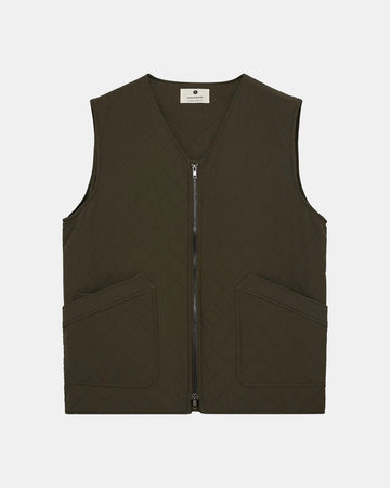 VESTE SANS MANCHES - khaki