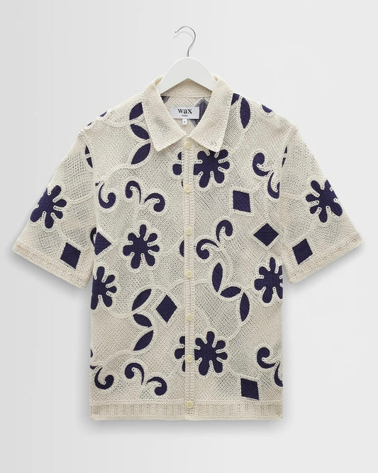 CHEMISE TRICOTÉE - BLANC