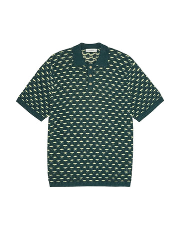 POLO LES DEUX TRICOTÉ - vert
