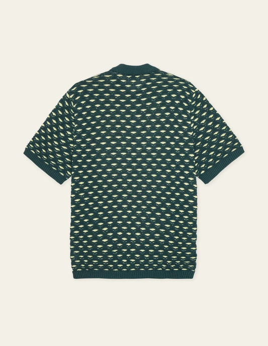 POLO LES DEUX TRICOTÉ - vert