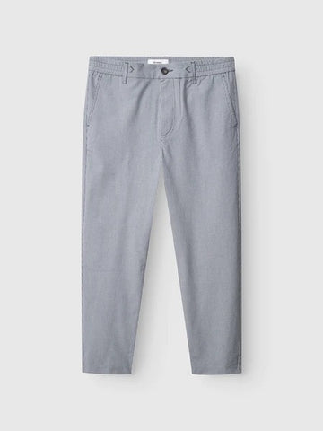 PANTALON COURT - BLEU RAYÉ
