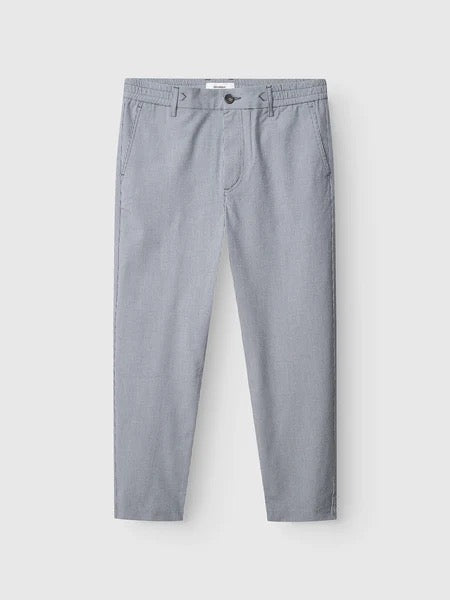 PANTALON COURT - BLEU RAYÉ