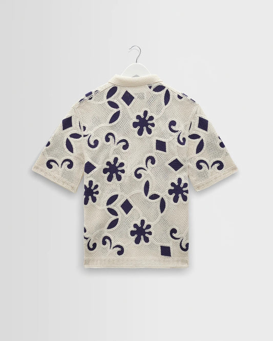 CHEMISE TRICOTÉE - BLANC