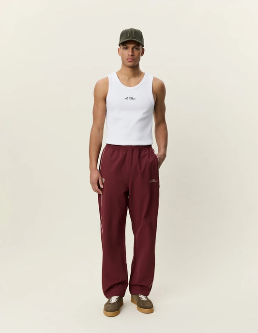 PANTALON SEERSUCKER - chocolate truffle red