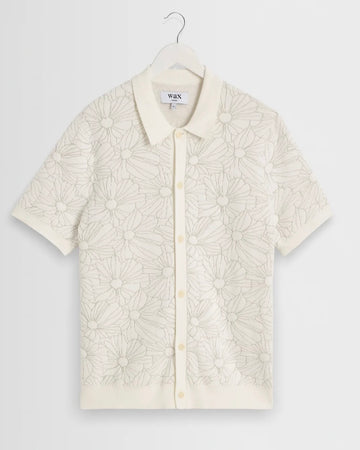 CHEMISE KNIT JACQUARD - ecru