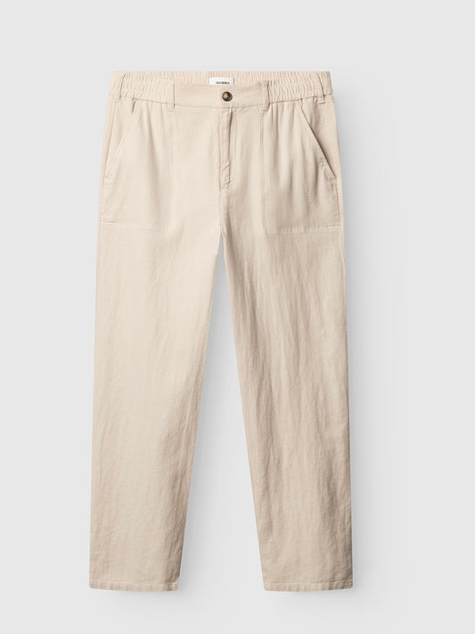 PANTALON LIN - SABLE