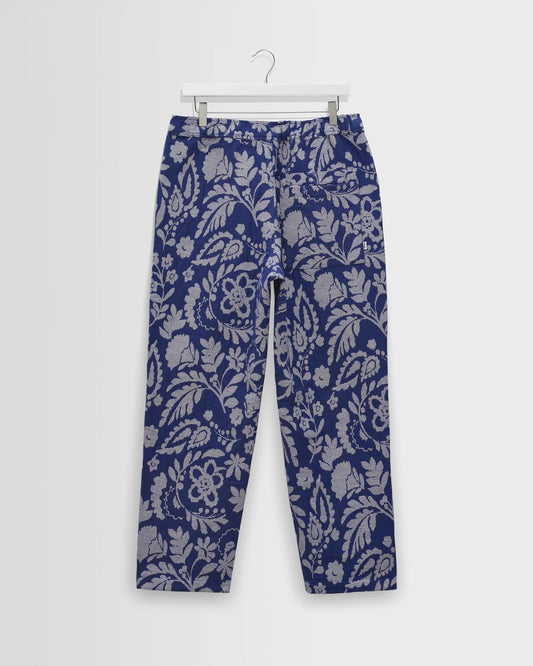 PANTALON JACQUARD - bleu