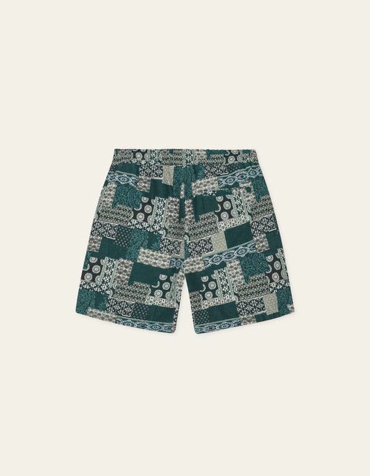 les deux OTTO jacquard short sea moss green