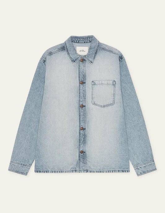 SURCHEMISE JEANS - LIGHT ICE BLUE WASH