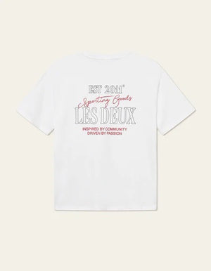 Tshirt AL les deux loose fit blanc