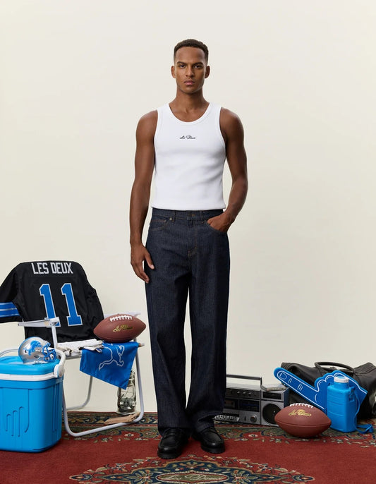 JEANS - bleu rayé