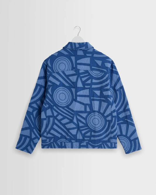 VESTE BRODÉE - bleu