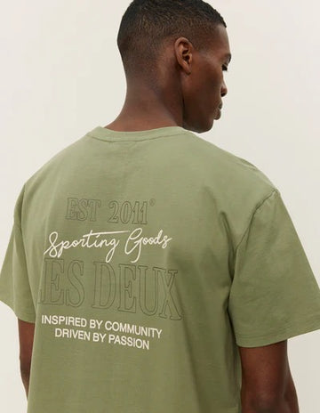 LES DEUX tshirt loose fit green