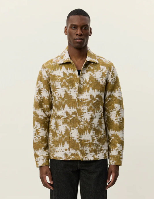 VESTE JACQUARD - jaune