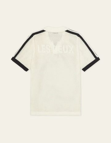 POLO MAILLE - blanc