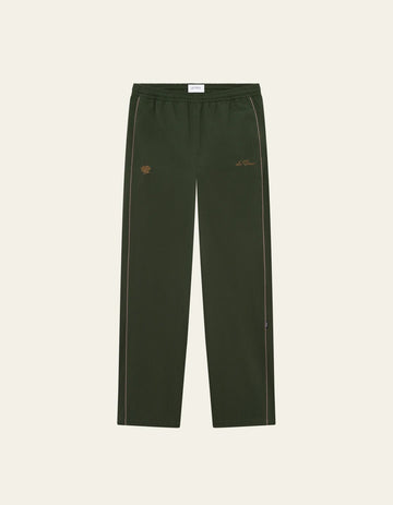 lES DEUX PANTALON seersucker green avec cordon de serrage cheville