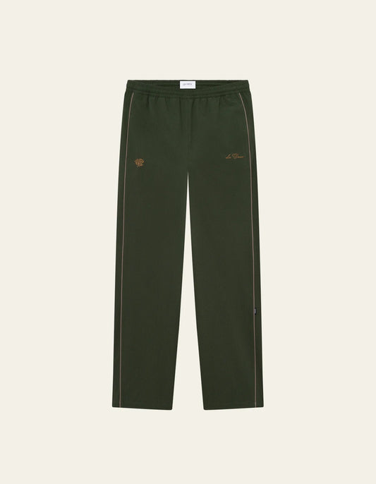 lES DEUX PANTALON seersucker green avec cordon de serrage cheville