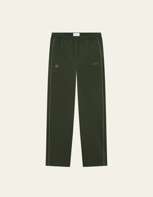 HUD PANTALON seersucker green avec cordon de serrage cheville