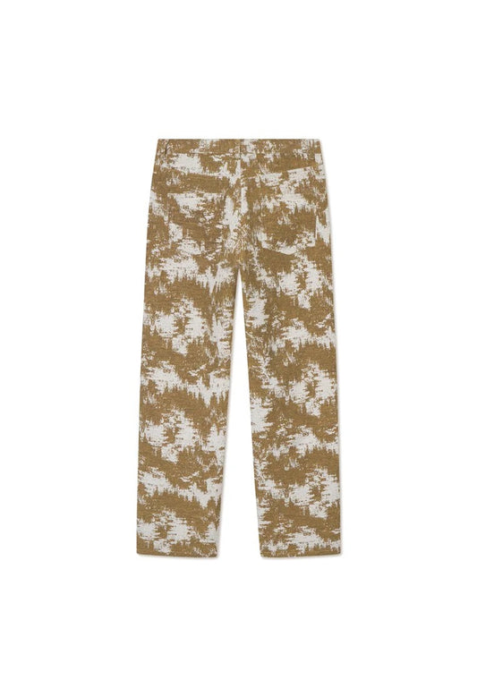 PANTALON JACQUARD - jaune