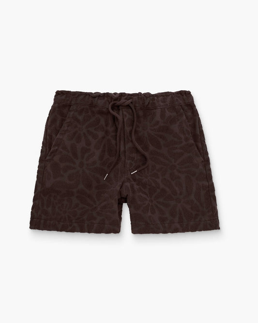SHORT EPONGE - mauve/anthracite