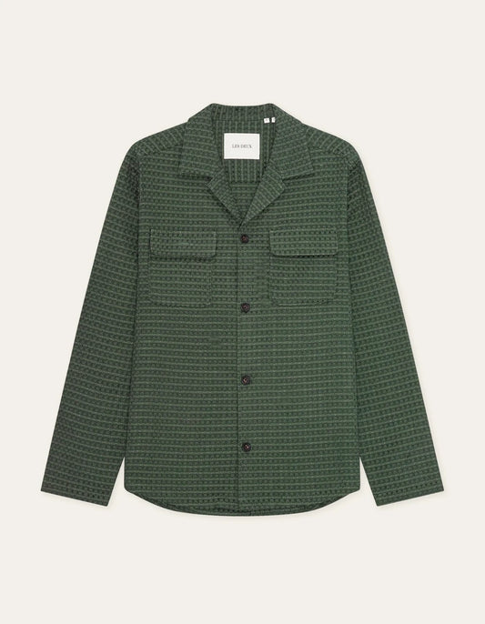 SURCHEMISE SEERSUCKER - VERT
