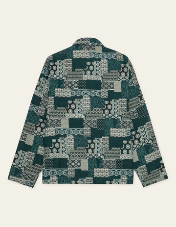 les deux Jacquard Coach Jacket mos green