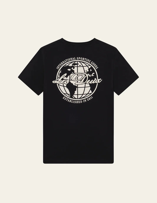 les deux globe tshirt black