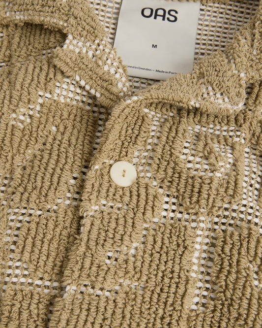 CHEMISE CROCHET - KHAKI CLAIR