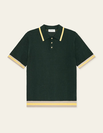 POLO KNIT - vert sapin