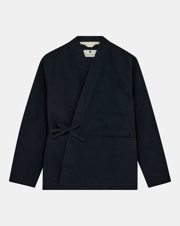 anerkjendt KIMONO coton "bleu marine"