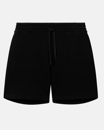 SHORT GAUFRÉ - NOIR