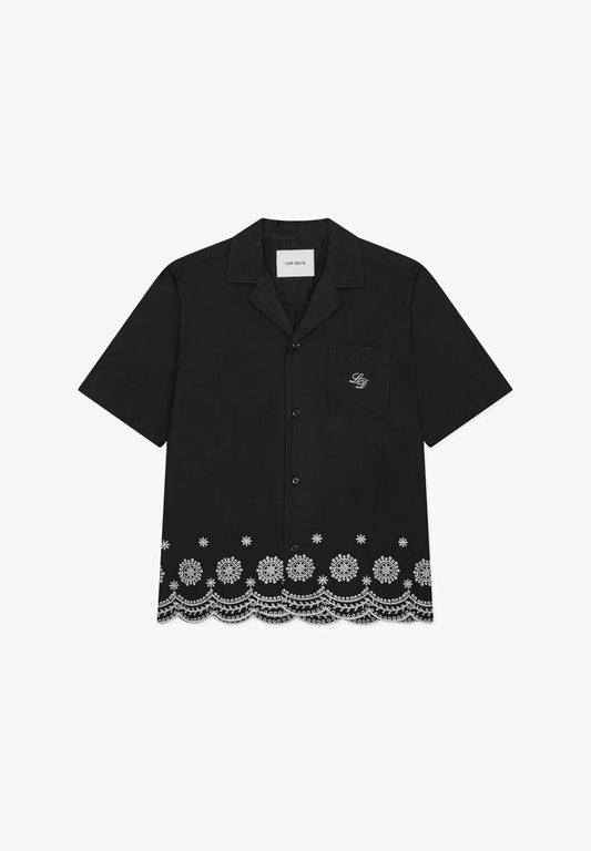 CHEMISE BOX BRODÉE-NOIR