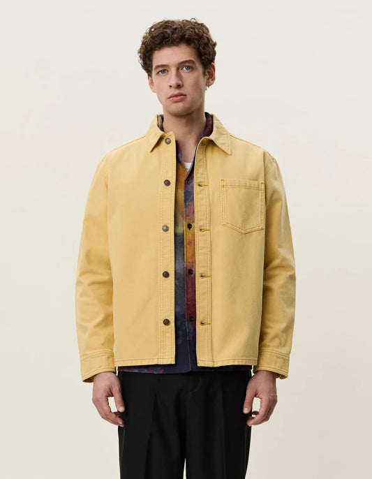 VESTE JEANS - JAUNE DELAVÉ
