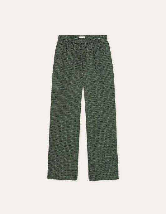 PANTALON SEERSUCKER - vert