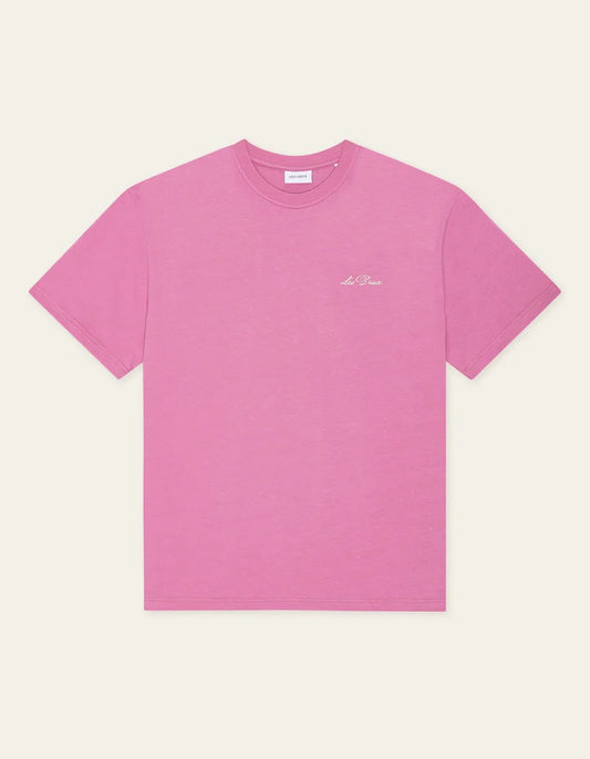LES DEUX  crew tee "pink"